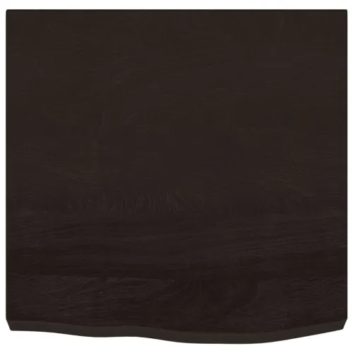 Stolna ploča tamnosmeđa 60x60x(2-6) cm tretirana hrastovina - Tamno smeđa 60 x 60 x 6 cm Cijena