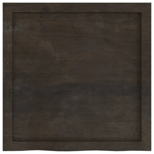 Stolna ploča tamnosmeđa 60x60x(2-6) cm tretirana hrastovina - Tamno smeđa 60 x 60 x 6 cm Cijena