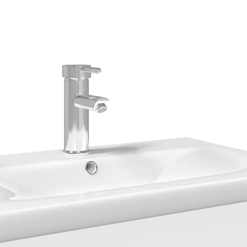 Kupaonski ormarić s ugrađenim Lavabo - Umivaonikom bijeli - Bijela 60 x 38.5 x 48 cm Sa slavinom Cijena