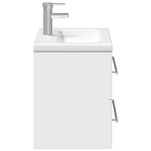 Kupaonski ormarić s ugrađenim Lavabo - Umivaonikom bijeli - Bijela 60 x 38.5 x 48 cm Sa slavinom Cijena