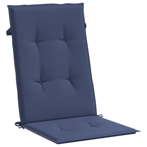 Jastuci za stolice s visokim naslonom 2 kom modri od tkanine - Modra 120 x 50 x 3 cm 2 Cijena