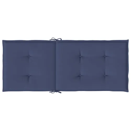 Jastuci za stolice s visokim naslonom 2 kom modri od tkanine - Modra 120 x 50 x 3 cm 2 Cijena