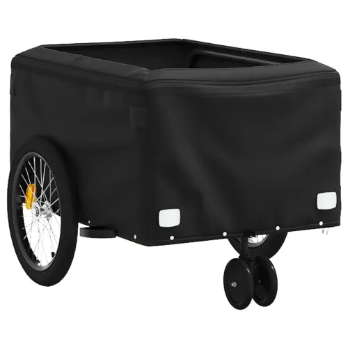 Prikolica za bicikl crno-žuta 30 kg željezna - Žuta 124 x 53 x 45 cm Cijena