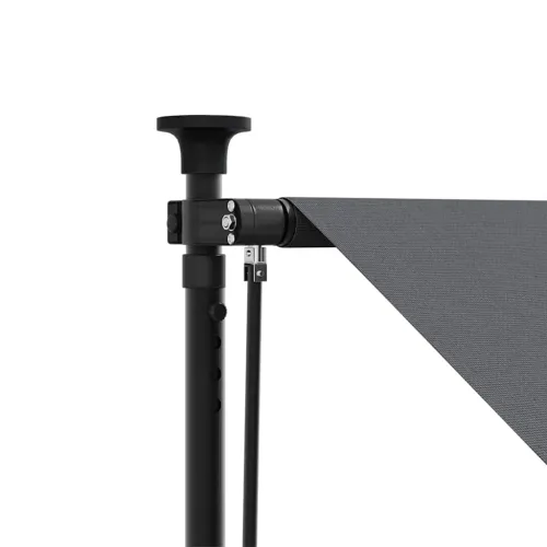 Tenda na uvlačenje antracit 400 x 150 cm od tkanine i čelika - Antracit 400 cm Antracitni okvir Cijena