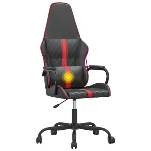 Masažna Gaming stolica crveno-crna od umjetne kože - Crvena 1 Cijena