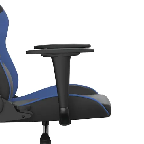Gaming stolica crno-plava od umjetne kože - Crna i plava Bez naslona za noge Cijena