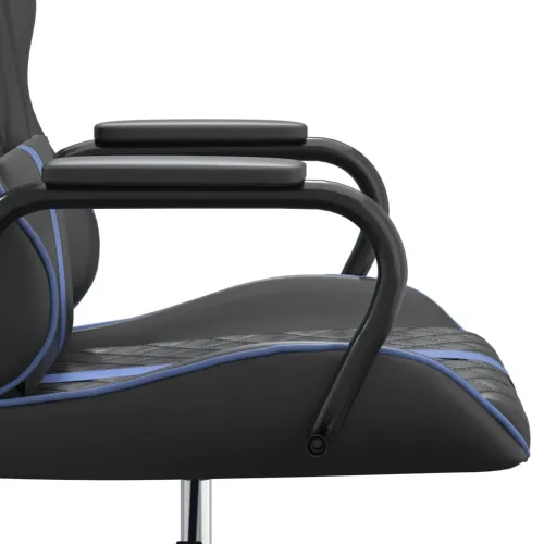 Masažna Gaming stolica plavo-crna od umjetne kože - Plava Cijena