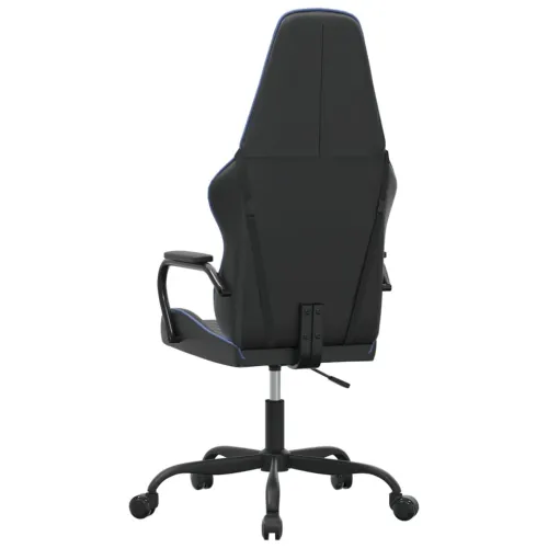 Masažna Gaming stolica plavo-crna od umjetne kože - Plava Cijena