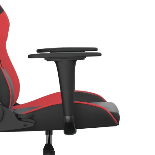 Gaming stolica crno-crvena od umjetne kože - Crna i crvena Bez naslona za noge Cijena