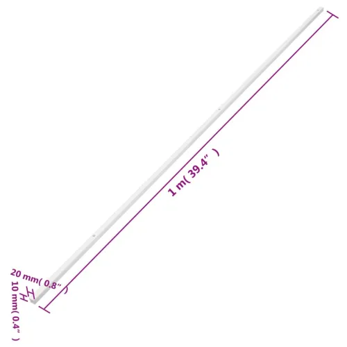 Kanalice za kabele 20 x 10 mm 10 m PVC - 20 x 10 mm 10m 10 Prilvršćivanje vijcima 1 Cijena