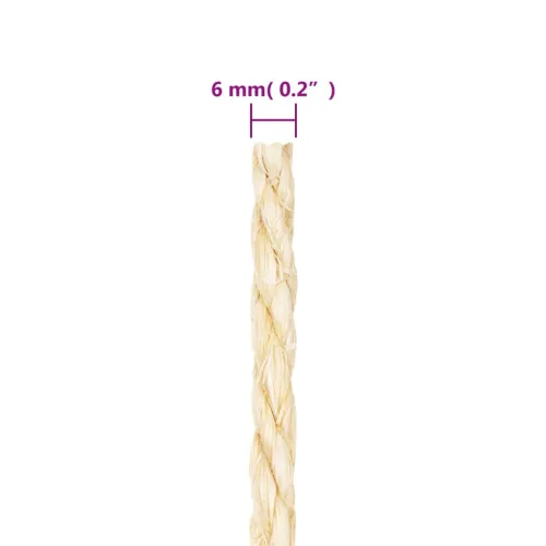 Uže od 100 % sisala 6 mm 25 m - 1 25 m 6 mm Cijena