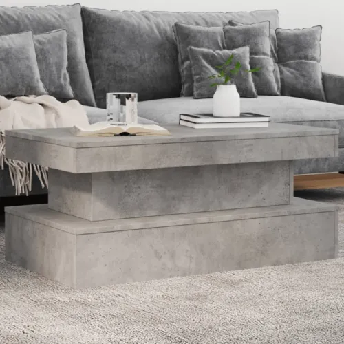 Stolić za kavu s LED svjetlima siva boja betona 90 x 50 x 40 cm - Beton siva 1 90 cm Cijena