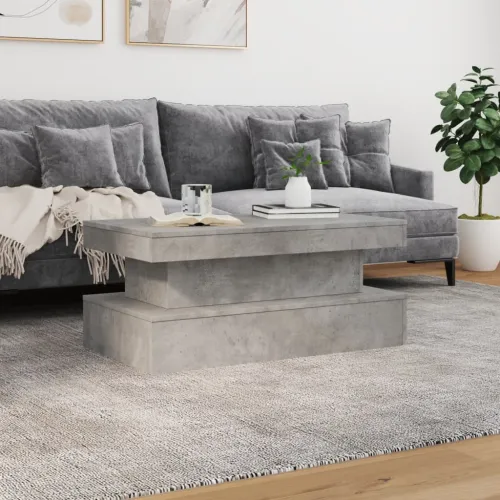 Stolić za kavu s LED svjetlima siva boja betona 90 x 50 x 40 cm - Beton siva 1 90 cm Cijena