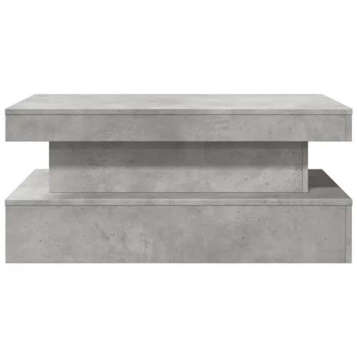 Stolić za kavu s LED svjetlima siva boja betona 90 x 50 x 40 cm - Beton siva 1 90 cm Cijena