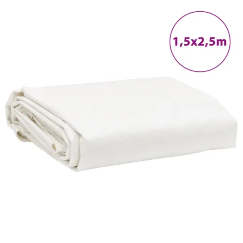 Cerada bijela 1,5 x 2,5 m 650 g/m² - Bijela 1.5 x 2.5 m 1 s ušicama Cijena