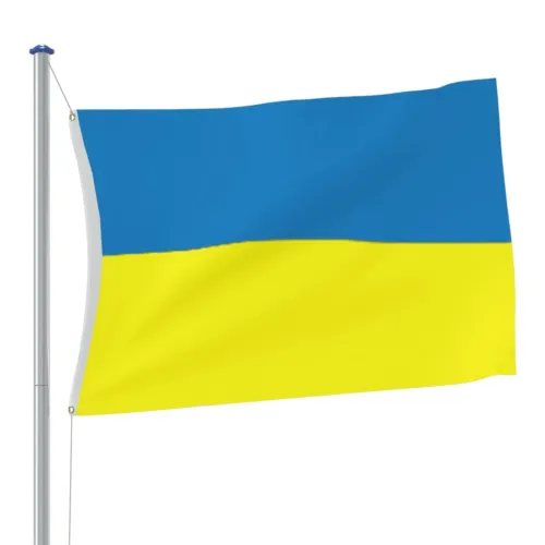 Ukrajinska zastava s mesinganim ušicama 90 x 150 cm - Ukraine Samo zastava Cijena