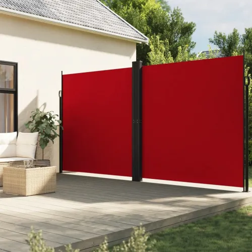 Bočna tenda na uvlačenje crvena 200x1200 cm - Crvena 200 x 1200 cm Cijena