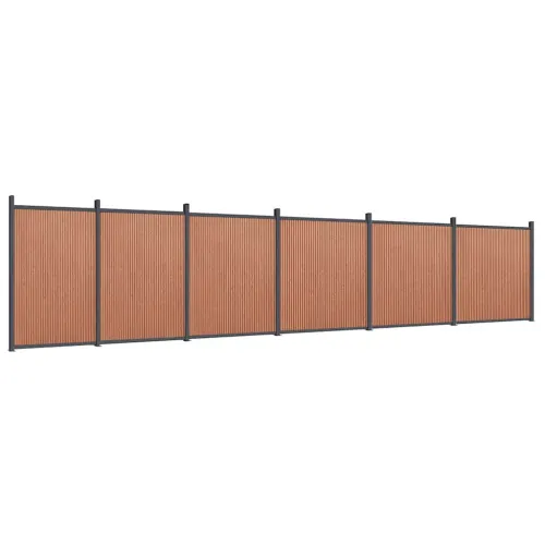 Panel za ogradu smeđi 1045 x 186 cm WPC - Smeđa 1045 x 186 cm 1 Smeđa Cijena