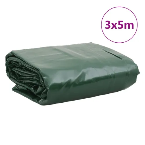 Cerada zelena 3 x 5 m 650 g/m² - Zelena 3 x 5 m bez rupica Cijena