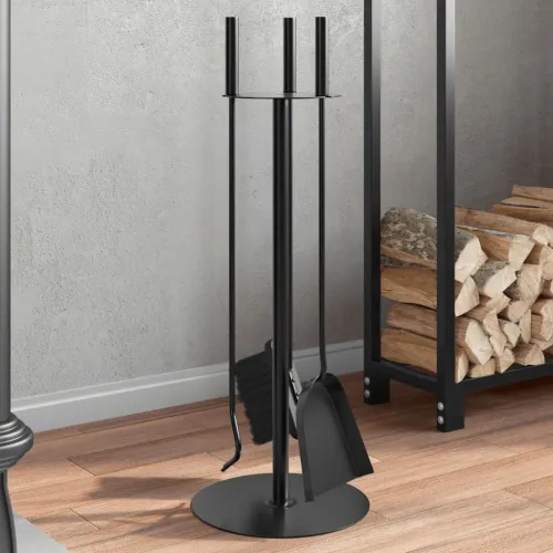 Set alata za kamin od 4 dijela 22 x 59 cm čelik Cijena