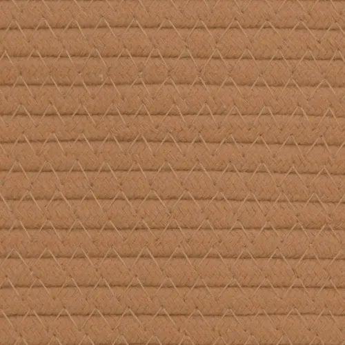 Košare za pohranu 2 kom smeđe-bijele Ø 24 x 18 cm pamučne - Smeđa Cijena