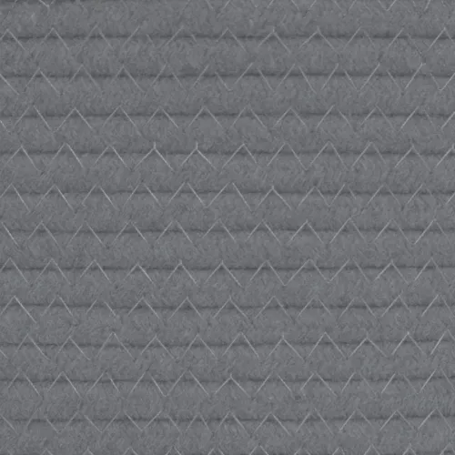 Košara za pohranu sivo-bijela Ø 40 x 25 cm pamučna - Siva 40 x 25 cm Cijena