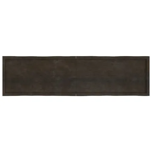 Stolna ploča tamnosmeđa 200x50x(2-6) cm obrađena hrastovina - Tamno smeđa 200 x 50 x 6 cm Cijena