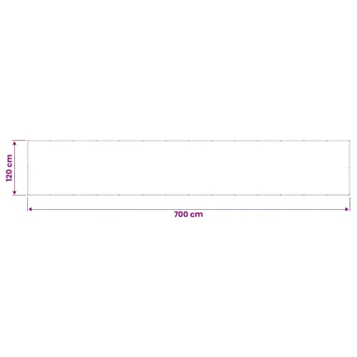 Balkonski zaslon plavi 120x700 cm 100 % poliester Oxford - Plava 120 x 700 cm Cijena