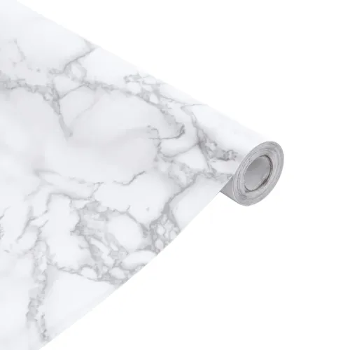 Naljepnice za namještaj samoljepljive bijele 90 x 500 cm PVC - Mramorna bijela 90 x 500 cm (2 kom) Cijena