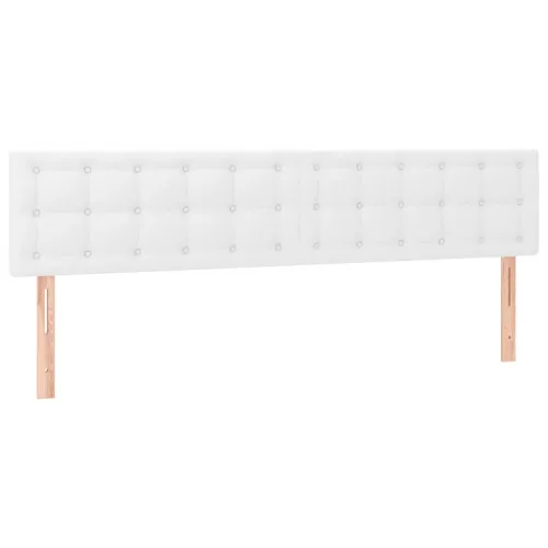 Krevet box spring s madracem bijeli 120x190 cm od umjetne kože - Bijela 120 x 190 cm gumbi Cijena