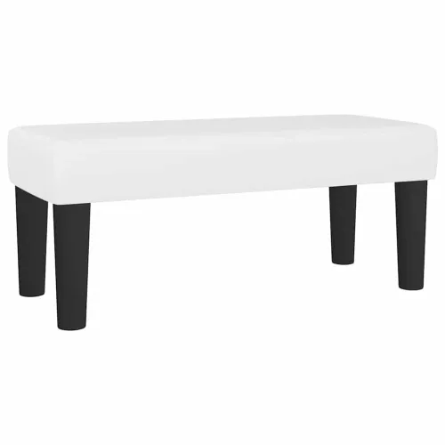 Krevet box spring s madracem bijeli 120x190 cm od umjetne kože - Bijela 120 x 190 cm gumbi Cijena