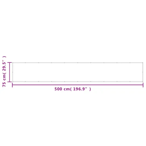 Balkonski zaslon svjetlosivi 75 x 500 cm 100 % poliester Oxford - Svjetlosiva 75 x 500 cm Cijena