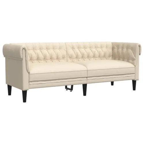 2-dijelni set sofa krem od tkanine - Krema dvosjed + trosjed Cijena