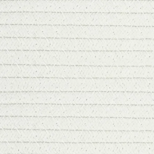 Košara za pohranu sivo-bijela Ø 40 x 35 cm pamučna - Siva i bijela 40 x 35 cm Cijena