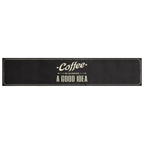 Kuhinjski tepih perivi s natpisom Coffee 60x300 cm baršunasti - Tekst 60 x 300 cm Cijena