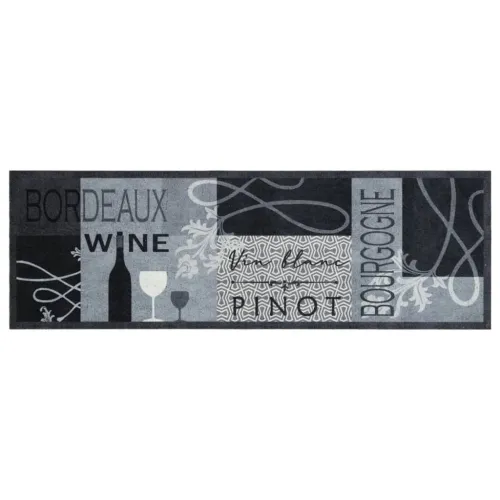 Kuhinjski tepih perivi s uzorkom boce vina 60x180 cm baršunasti - boja vina 60 x 180 cm Cijena