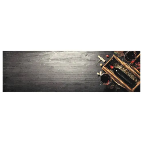 Kuhinjski tepih perivi s uzorkom boce vina 45x150 cm baršunasti - Boca vina 45 x 150 cm Cijena
