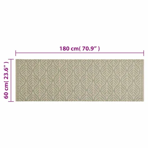 Kuhinjski tepih perivi s uzorkom lišća 60 x 180 cm baršunasti - Lišće 60 x 180 cm Cijena