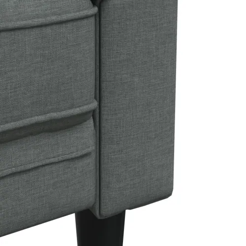 2-dijelni set sofa tamnosivi od tkanine - Tamno siva dvosjed + trosjed Cijena