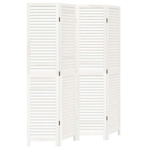 Paravan - Sobna pregrada s 4 panela bijela od masivnog drva paulovnije - 40 x 180 cm 1 4 40 x 180 cm Cijena