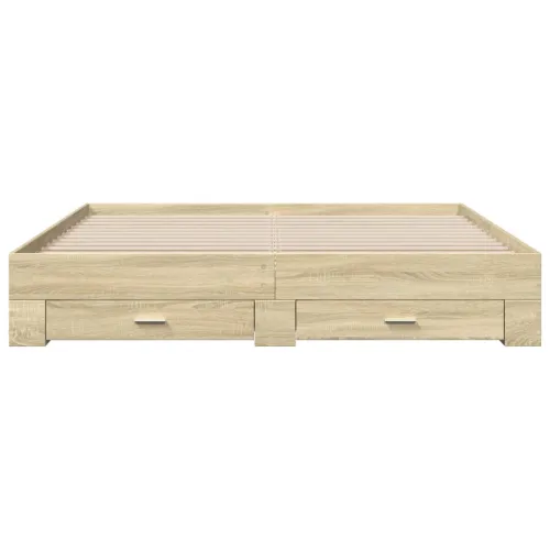 Okvir za krevet s ladicama boja hrasta 200x200 cm drveni - Sonoma hrast 200 x 200 cm Cijena