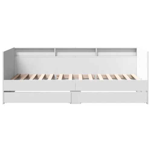 Dnevni krevet s ladicama bez madraca bijeli 75x190 cm - Bijela 75 x 190 cm Cijena