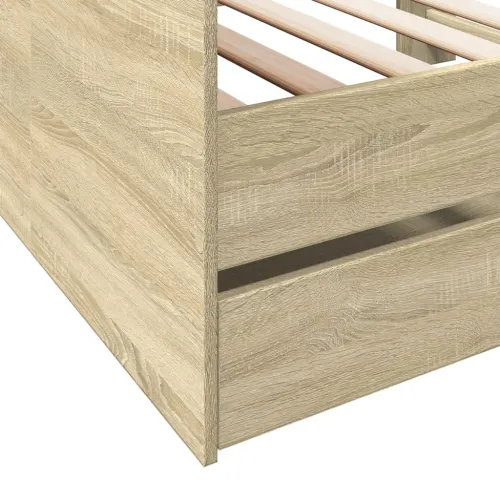 Dnevni krevet s ladicama bez madraca boja hrasta 75x190 cm - Sonoma hrast 75 x 190 cm Cijena