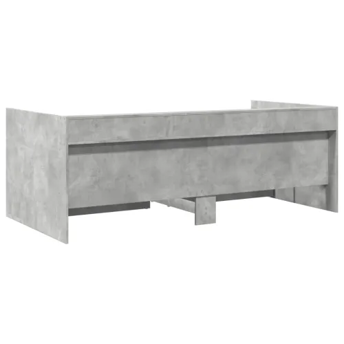 Dnevni krevet s ladicama bez madraca siva boja betona 75x190 cm - Beton siva 75 x 190 cm Cijena