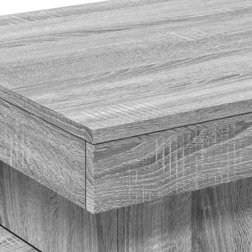 Ormarić za uzglavlje LED sivom sonomom 50x50x40 cm - Sivi hrast sonoma 1 50 cm Cijena