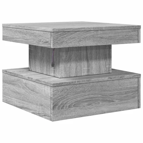 Ormarić za uzglavlje LED sivom sonomom 50x50x40 cm - Sivi hrast sonoma 1 50 cm Cijena