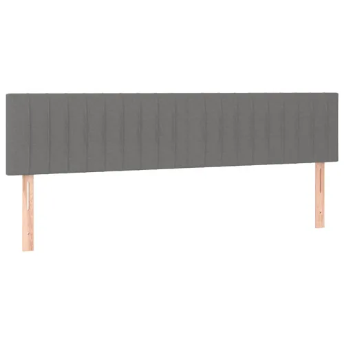 Krevet box spring s madracem tamnosivi 120 x 190 cm tkanina - Tamno siva 120 x 190 cm Okomite pruge Cijena