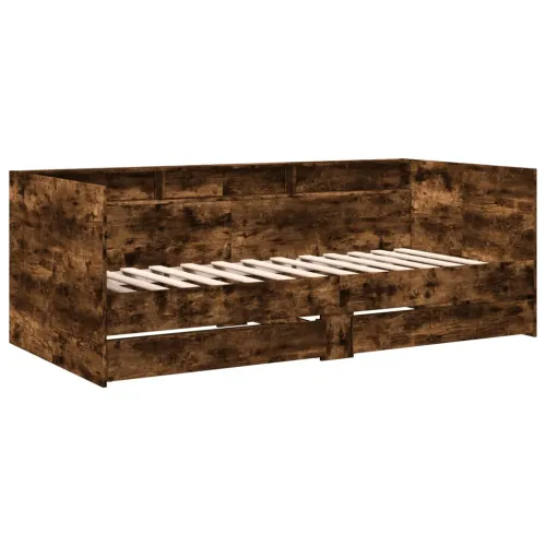Dnevni krevet s ladicama bez madraca boja hrasta 75x190 cm - Dimljeni hrast 75 x 190 cm Cijena