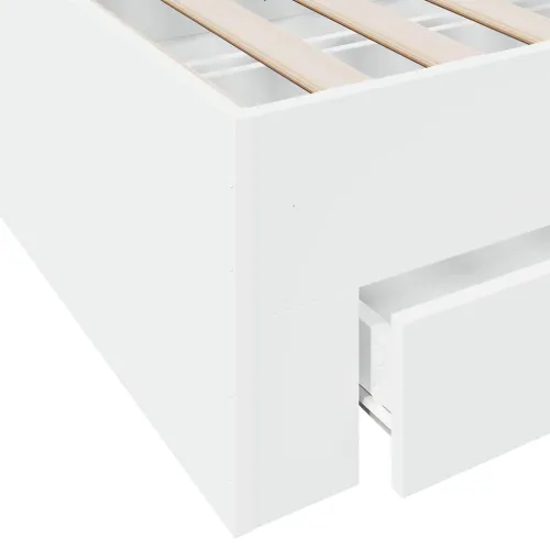 Okvir kreveta s ladicama bez madraca bijeli 100x200 cm - Bijela 100 x 200 cm Cijena