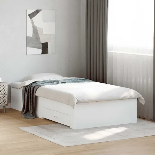 Okvir kreveta s ladicama bez madraca bijeli 100x200 cm - Bijela 100 x 200 cm Cijena